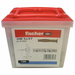 Fischer 93429, Ancrage mural creux (cheville molly), Plaque de plâtre, 52 mm, 1,2 cm, 6,2 cm, 1 cm