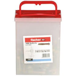 Fischer 93434 ancrage à vis et cheville murale 100 pièce(s) Ancrage mural creux (cheville molly) 52 mm