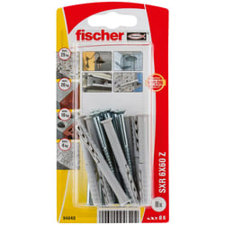 Fischer 94640 ancrage à vis et cheville murale 8 pièce(s) Kit de fiches murales et vis 60 mm