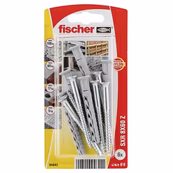 Fischer 94641, Kit d'ancrage et de vis, Brique, Nylon, Cruciforme, PZ3, CE