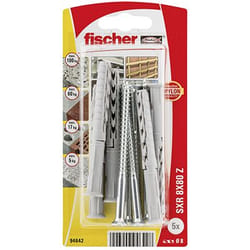 Fischer 94642 ancrage à vis et cheville murale 5 pièce(s) Kit d'ancrage et de vis 80 mm