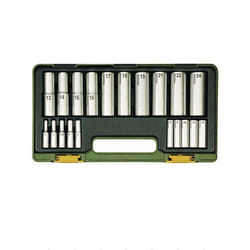 Jeu de clés à douille Proxxon 1/2''+1/4'', 4-24 mm; 20 unités