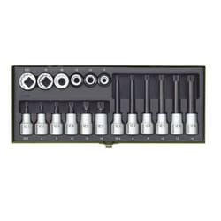 Socket et jeu de bits Proxxon; 18 unités