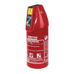 Gloria - Extincteur à poudre F2GM 2 kg à pression continue classe d'incendie a 13 a 89 b c avec manomètre, avec support