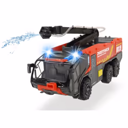 Dickie Toys 203714012, Camion de pompier, 3 an(s), Noir, Rouge