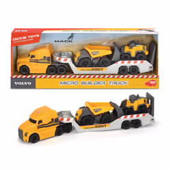 Smoby Dickie Volvo Camion + Veh 32Cm, 3 an(s), Jaune