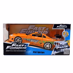 Jada Toys 253203005, Modèle de voiture de ville, Pré-assemblé, 1:24, Toyota Supra, unisexe, Orange