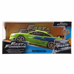 Jada Toys 253203007, Modèle de voiture de ville, Pré-assemblé, 1:24, Mitsubishi Eclipse, unisexe, Vert