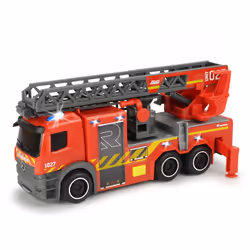 Dickie Toys City Fire Ladder Truck, Camion de pompier, 3 an(s), Noir, Rouge
