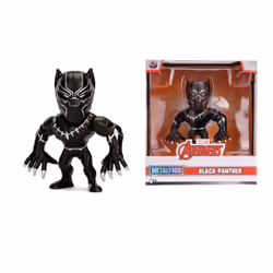 Majorette MARVEL BLACK PANTHER FIG 10CM X1, 8 an(s), Noir