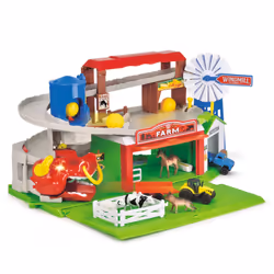 Dickie Toys Farm Adventure Playset, Ferme, 3 an(s), Piles fournies, Multicolore