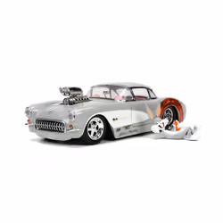 Jada Toys Looney Tunes 1967 Chevy Corvette, Voiture, 8 an(s), Argent