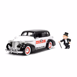 Jada Toys Jada 1939 Chevy Master, Voiture, Mr. Monopoly, 8 an(s), Métal, Plastique, Noir, Blanc