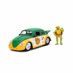 Jada Toys Jada 1959 VW Drag Beetle, Voiture, Turtles, 8 an(s), Métal, Plastique, Vert, Jaune