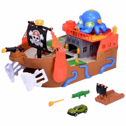 Bateau Pirate - DICKIE TOYS - Modèle Dickie Toys - Piste de course - Effets spéciaux - Lumière et son