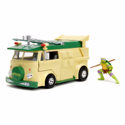 Jada Toys 253285003, Modèle de bus, Pré-assemblé, 1:24, Turtles Party Wagon, Garçon, Métal