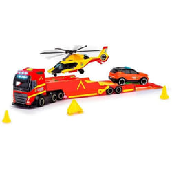 Camion de Sauvetage - Dickie Toys - 40 cm - Lumière et Son - Hélicoptère et Voiture - Dès 3 Ans