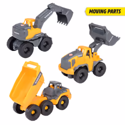 Smoby Dickie Volvo Set Construction, 3 an(s), Jaune