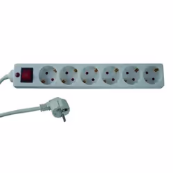 REV 00125101, 1,4 m, Intérieure, 1,5 mm², Blanc, 6 sortie(s) CA, 230 V