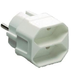 REV Euro double plug adaptateur de puissance & onduleur 3500 W Blanc
