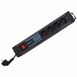 REV 0015462513, 2,5 m, Courbe, Noir, 4 sortie(s) CA, 250 V, 3500 W