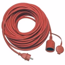 REV garden extension lead, 25m, 25 m, 250 V, Rouge