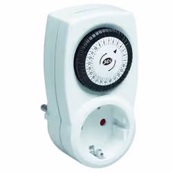 REV Minuterie, minuterie 24h avec sécurité-enfants, Blanc, CE, 230 V, 50 Hz