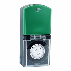 REV 0025710603, Programmateur journalier, Noir, Vert, Rotatif, 1 jour(s), IP44, 230 V