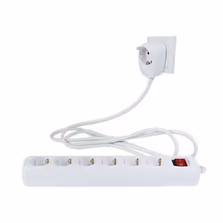 REV 0012692114, 2 m, Intérieure, Type F, Type F (CEE 7/4), Non-géré, Blanc
