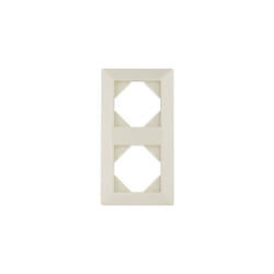 2 prises cadre blanc crème 0236820204 - REV