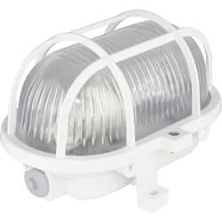 REV - Ovalleuchte Kst.LED 5W weiß Luminaire pour pièces humides led E27 5 w blanc chaud blanc