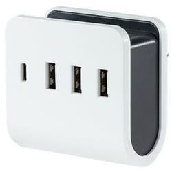 REV 0020820103 adaptateur prise d'alimentation Noir, Blanc
