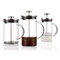 Flirt by R&B 689.075 machine à café manuelle Presse française 1 L Noir, Argent, Transparent