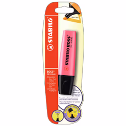 STABILO Blister 1 Boss Rose, 1 pièce(s), Rose, Pointe biseautée, Noir, Rose, 2 mm, 5 mm