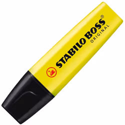 STABILO Boss Original marqueur 2 pièce(s) Pointe biseautée Jaune