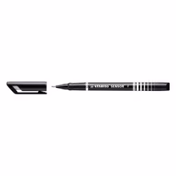 STABILO SENSOR fine, Noir, Fin, Noir, Rond, Métal, 0,3 mm