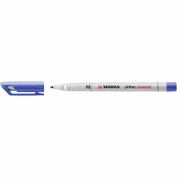 STABILO OHPen, 10 pièce(s), Bleu, Pointe ogive, Bleu, Blanc, Rond, 1 mm