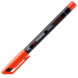 STABILO OHPen, Rouge, Noir, Rouge, Plastique, Moyen, 1 mm, Allemagne