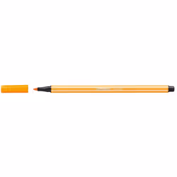 STABILO Pen 68, 1 couleurs, Orange, Pointe ogive, 1 mm, Orange, Hexagonal