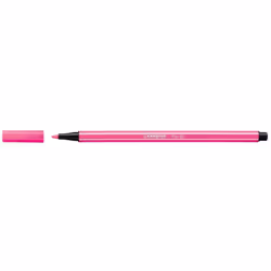 STABILO Pen 68, 1 couleurs, Rose, Pointe ogive, 1 mm, Rose, Hexagonal