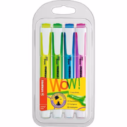 STABILO swing cool Pastel, 4 pièce(s), Multicolore, Pointe biseautée, Multicolore, Rectangle, 1 mm