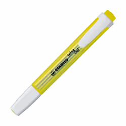 STABILO swing cool Pastel, 1 pièce(s), Jaune, Pointe biseautée, Blanc, Jaune, 1 mm, 4 mm