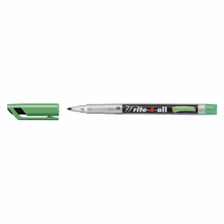 STABILO Write-4-all, Vert, Vert, Argent, Moyen, 1 mm, Vitrocéramique, Feuille, Verre, Métal, Plastique, Allemagne