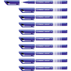 STABILO Sensor medium stylo fin Moyen Bleu 10 pièce(s)