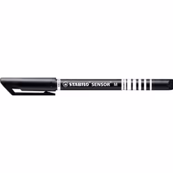 STABILO Sensor medium stylo fin Moyen Noir, Bleu, Vert, Rouge 4 pièce(s)