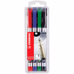 STABILO Write-4-all, 4 pièce(s), Multicolore, Multicolore, Fin, 0,4 mm, 0,7 mm