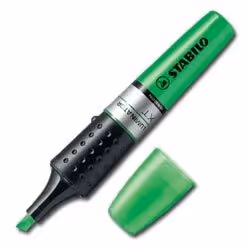 STABILO Luminator, 1 pièce(s), Vert, Pointe biseautée, Noir, Vert, Polypropylène (PP), 2 mm