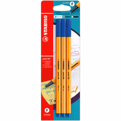 STABILO point 88, Bleu, Bleu, Jaune, Hexagonal, Métal, 0,4 mm, Ampoule