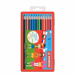 STABILO kleurpotlood Color 12 potloden in een metalen doos