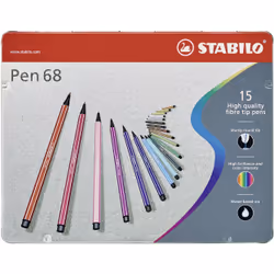 STABILO Pen 68 Mini, Multicolore, 1 mm, Multicolore, Allemagne, 147 mm, 183 mm